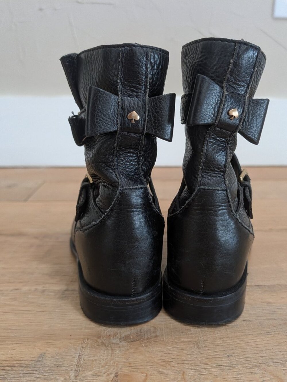 Kate Spade Sabina Moto Boots, 6 medium